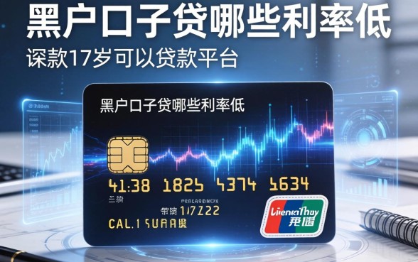 黑户口子贷哪些利率低，探讨五款17岁可以贷款的平台