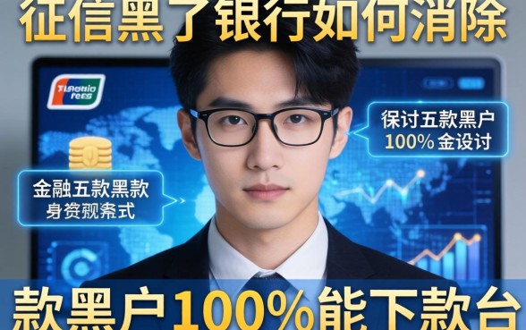 征信黑了银行如何消除，探讨五款黑户100%能下款的平台