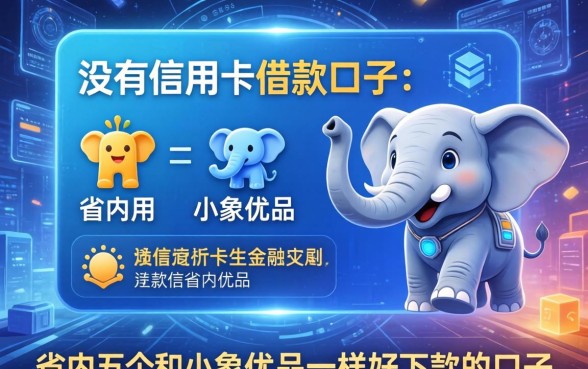 没有信用卡借款的口子，省内五个和小象优品一样好下款的口子