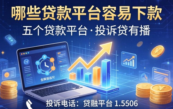 哪些贷款平台容易下款，介绍五个贷款平台投诉电话