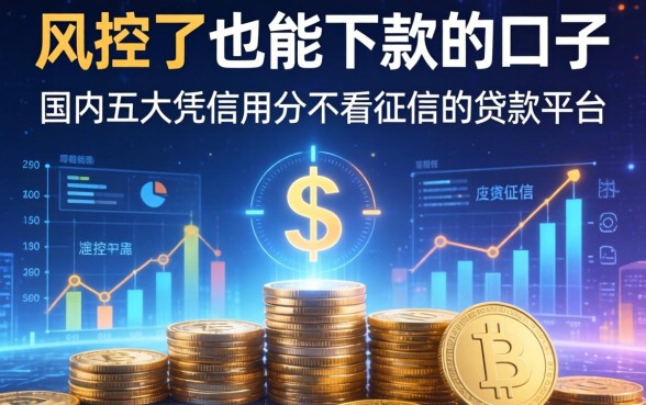 风控了也能下款的口子，国内五大凭信用分不看征信的贷款平台