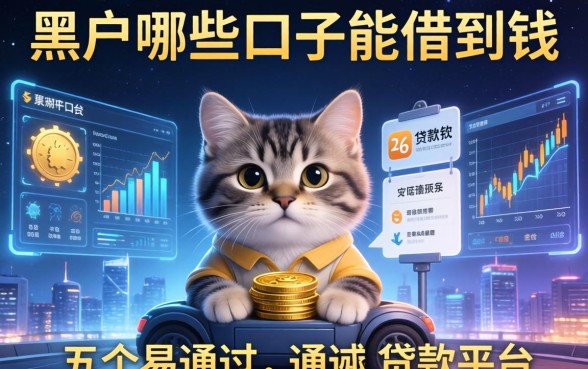 黑户哪些口子能借到钱，分享五个易通过的贷款平台