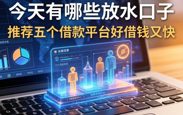 今天有哪些放水的口子，推荐五个借款平台好借钱又快
