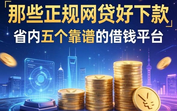 那些正规网贷好下款的，省内五个靠谱的借钱平台