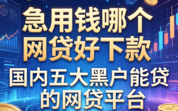 急用钱哪个网贷好下款，国内五大黑户能贷的网贷平台