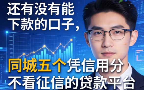 还有没有能下款的口子，同城五个凭信用分不看征信的贷款平台