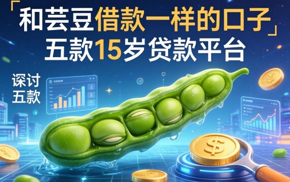 和芸豆借款一样的口子，探讨五款15岁贷款平台