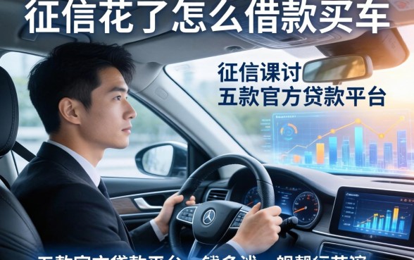 征信花了怎么借款买车，探讨五款官方贷款平台