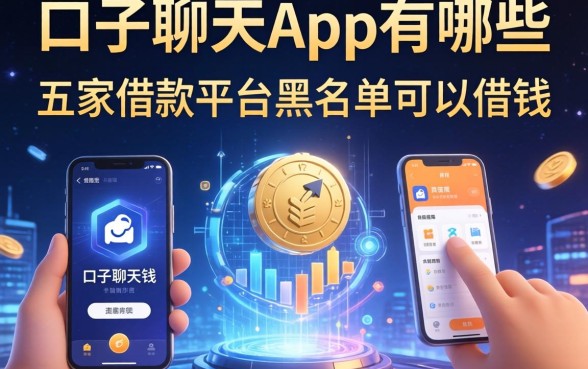 口子聊天app有哪些，解答五家借款平台黑名单可以借钱