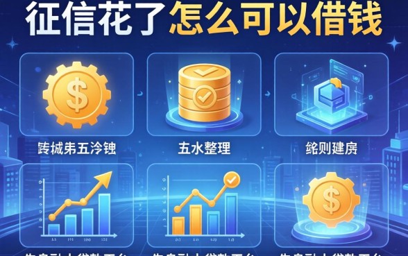 征信花了怎么可以借钱，整理五个先息后本的贷款平台