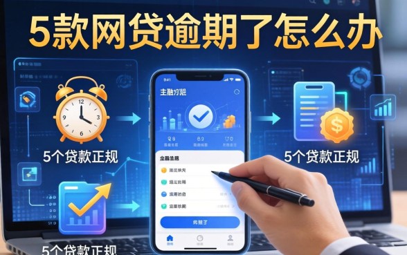 下款网贷逾期了怎么办，整合5个贷款正规的平台