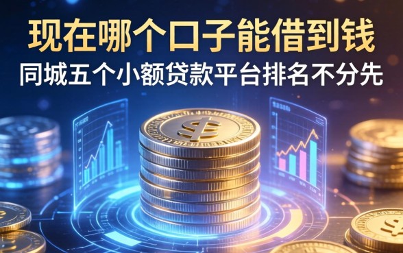 现在哪个口子能借到钱，同城五个小额贷款平台排名不分先后
