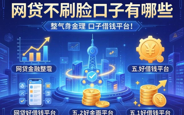 网贷不刷脸口子有哪些，整理五个好借钱平台