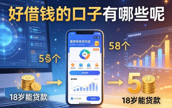 好借钱的口子有哪些呢，归纳5个18岁能贷款的平台