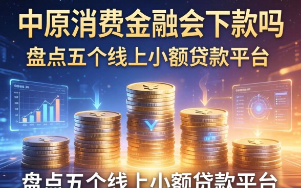 中原消费金融会下款吗，盘点五个线上小额贷款平台