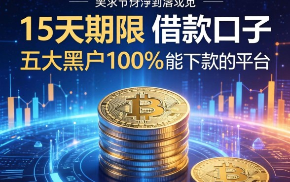 15天期限的借款口子,五大黑户100%能下款的平台