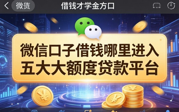 微信口子借钱哪里进去，五大大额度贷款平台