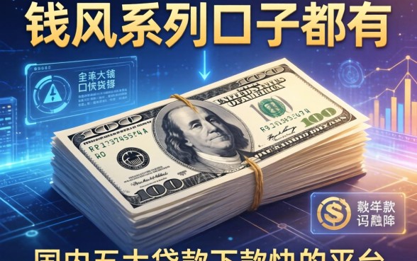 钱风系列口子都有哪些，国内五大贷款下款快的平台