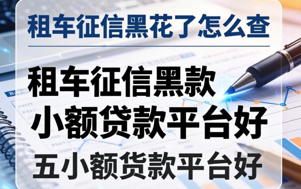 租车征信黑花了怎么查，分析五个小额贷款平台好