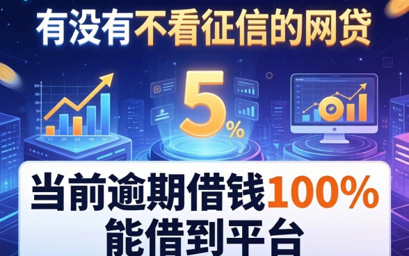 有没有不看征信的网贷，整合5个当前逾期借钱100%能借到平台
