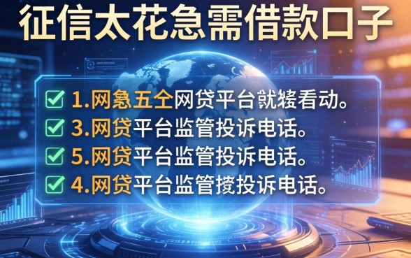 征信太花急需借款口子，总结五个网贷平台监管投诉电话