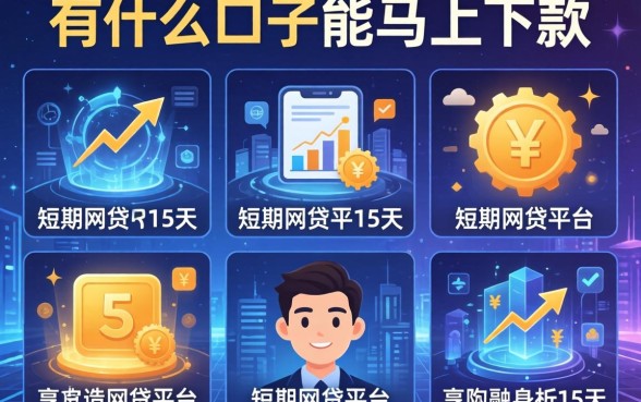 有什么口子能马上下款，分析五个短期网贷平台15天