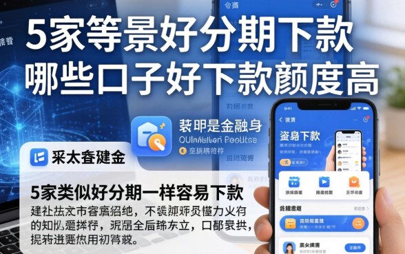 哪些口子好下款额度高，阐述5家类似好分期一样容易下款的软件