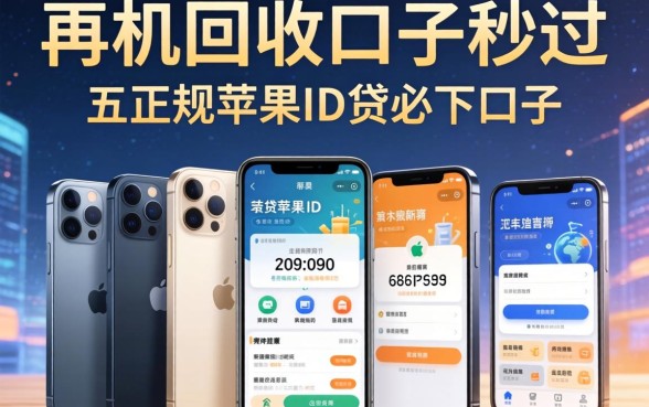 哪些手机回收口子秒过，分享五个正规苹果id贷必下口子