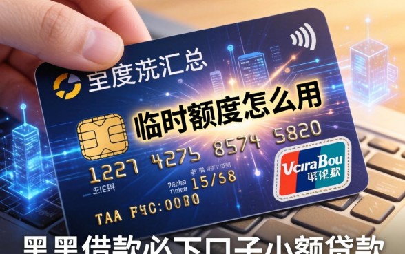 信用卡临时额度怎么用，汇总五个黑户借款必下口子小额贷款