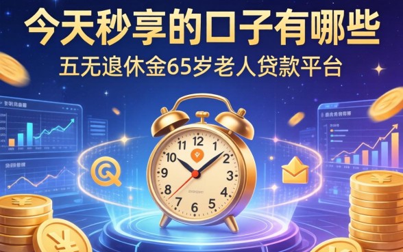 今天秒享的口子有哪些，总结五个无退休金65岁老人贷款平台