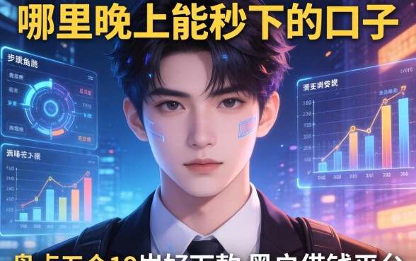 哪里晚上能秒下的口子，盘点五个19岁好下款的黑户借钱平台