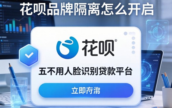 花呗品牌隔离怎么开启，总结五个不用人脸识别的贷款平台