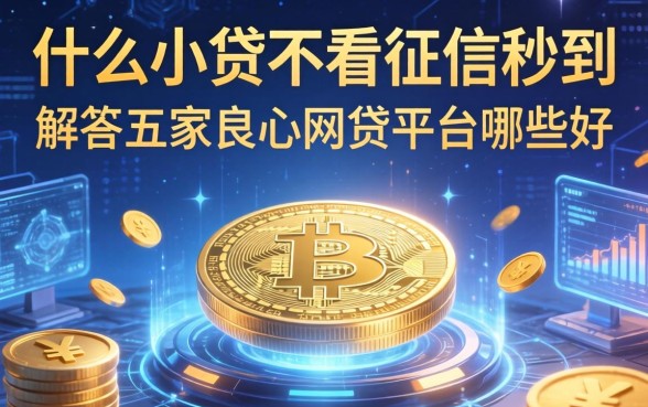 什么小贷不看征信秒到，解答五家良心网贷平台哪些好