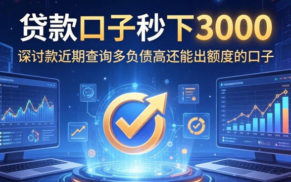 贷款口子秒下3000，探讨五款近期查询多负债高还能出额度的口子