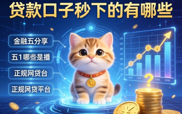 贷款口子秒下的有哪些，分享五个哪些是正规网贷平台