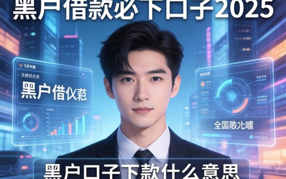 黑户口子下款什么意思，总结五个黑户借款必下口子2025