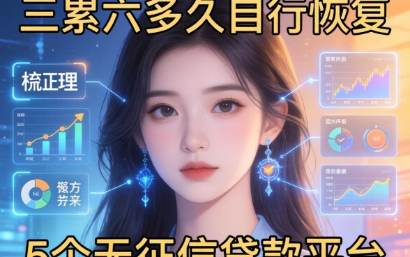 连三累六多久自行恢复，梳理5个无征信贷款平台