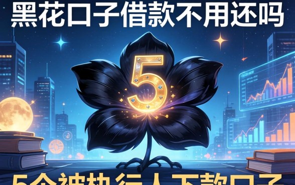 黑花口子借款不用还吗，梳理5个被执行人下款口子