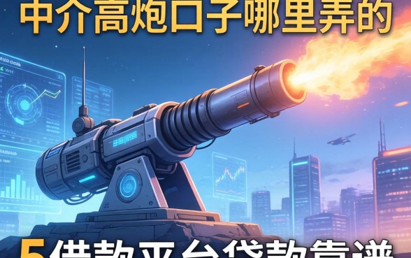 中介高炮口子哪里弄的，梳理5个借款平台贷款靠谱