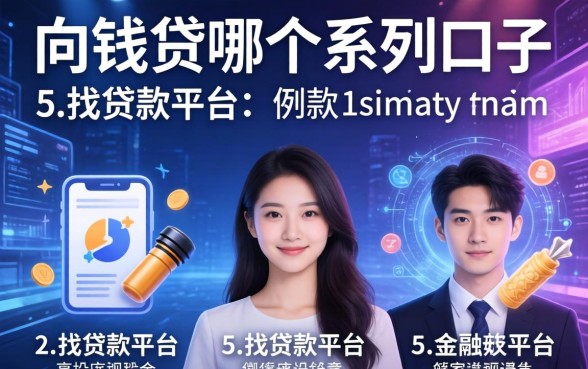 向钱贷哪个系列的口子，例举5个找贷款平台