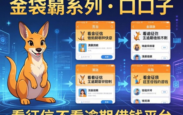 金袋鼠系列口子有哪些，分享五个不看征信不看逾期的借钱平台