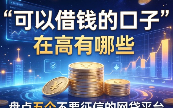 可以借钱的口子有哪些，盘点五个不要征信的网贷平台