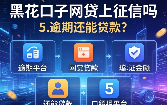 黑花口子网贷上征信吗，例举5个逾期还能贷款的平台