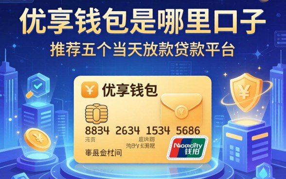 优享钱包是哪里的口子，推荐五个当天放款的贷款平台