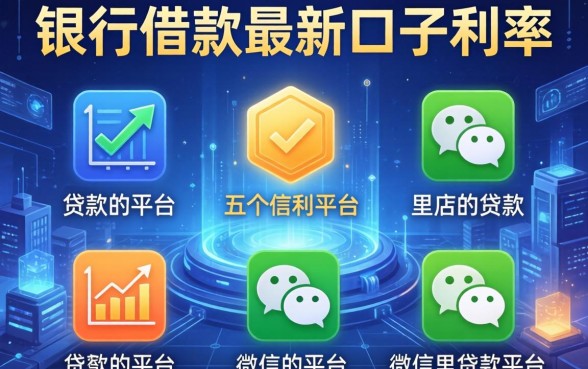银行借款最新口子利率，介绍五个微信里的贷款平台