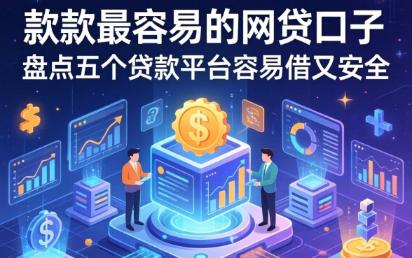 下款最容易的网贷口子，盘点五个贷款平台容易借又安全