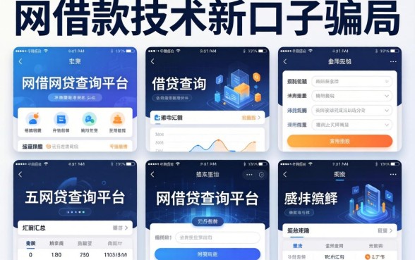 网借款技术新口子骗局，汇总五个网贷查询平台