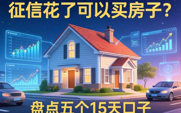 征信花了可以买房子吗，盘点五个15天的口子