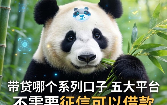 熊猫贷是哪个系列口子，五大平台不需要征信可以借款