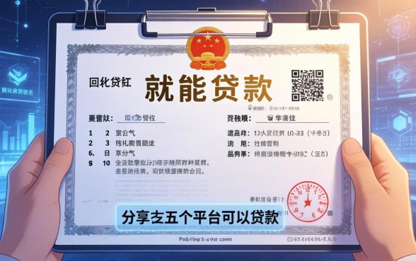 一张营业执照就能贷款，分享五个平台可以贷款
